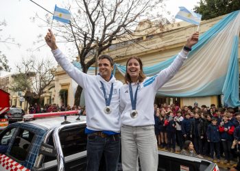 El medallista olímpico Mateo Majdalani llegó a San Isidro