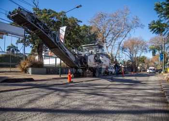 Repavimentacion de la Avenida del Libertador