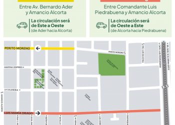 Villa Adelina: cambio del sentido de circulación en dos calles
