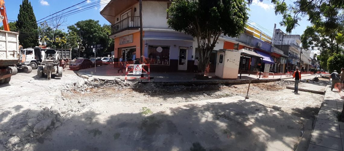 Repavimentación de Sáenz y Padre Castiglia